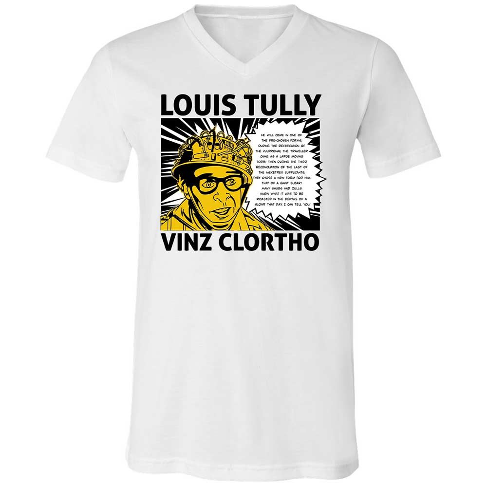 Unisex V-Neck T-Shirt - YP7BRGU8 - White - 1