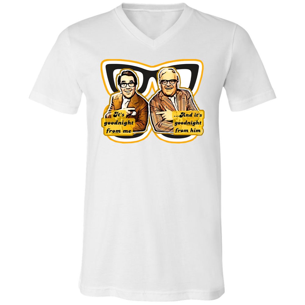 Unisex V-Neck T-Shirt - RTQX299C - White - 1