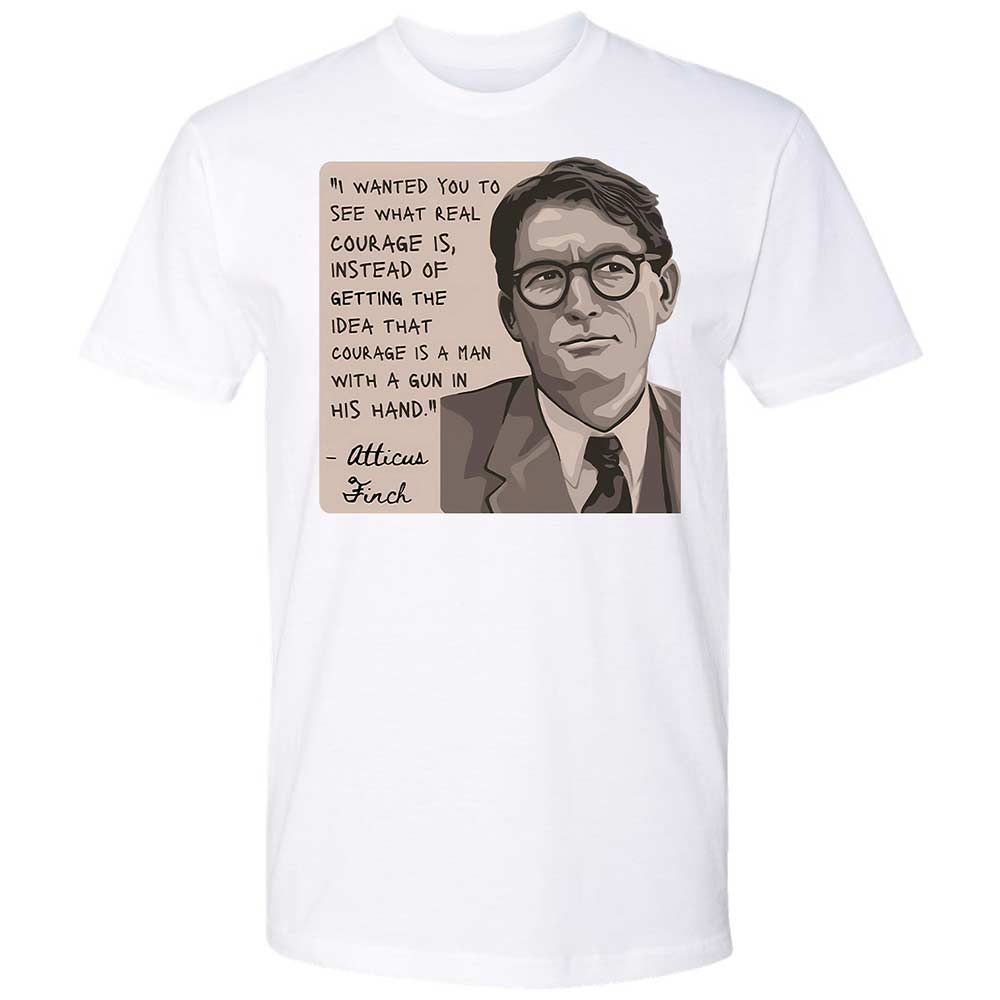 Real Courage Quote - White - 1