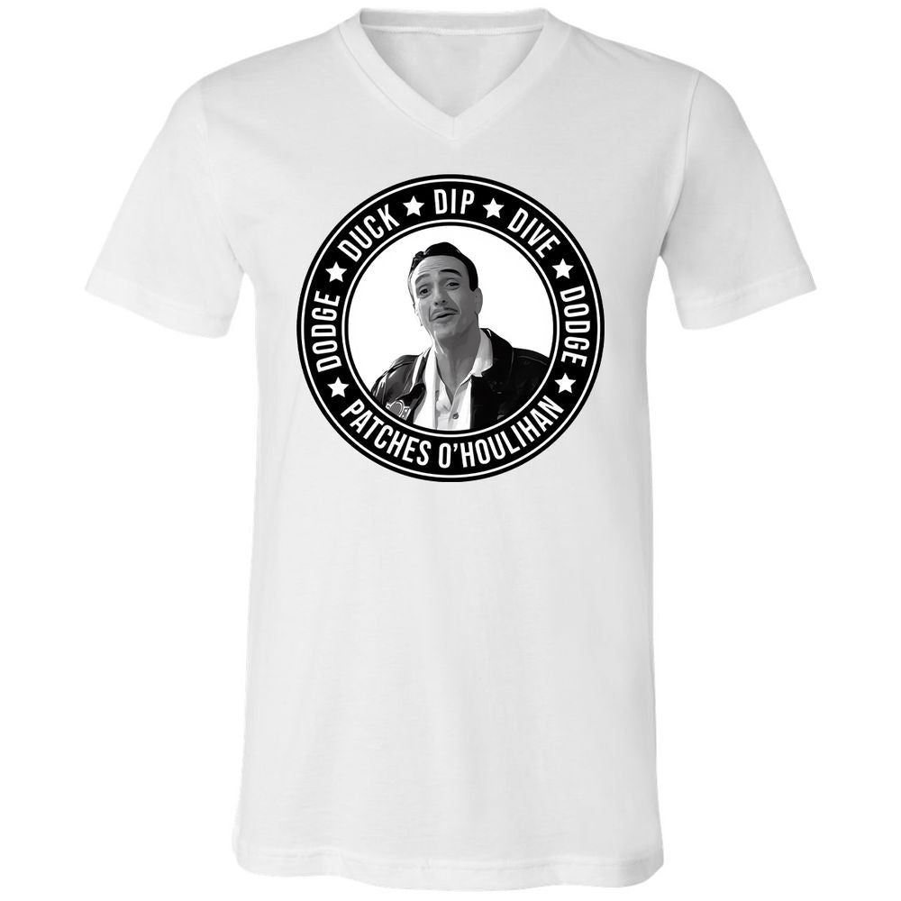 Unisex V-Neck T-Shirt - WHCH8HE1 - White - 1