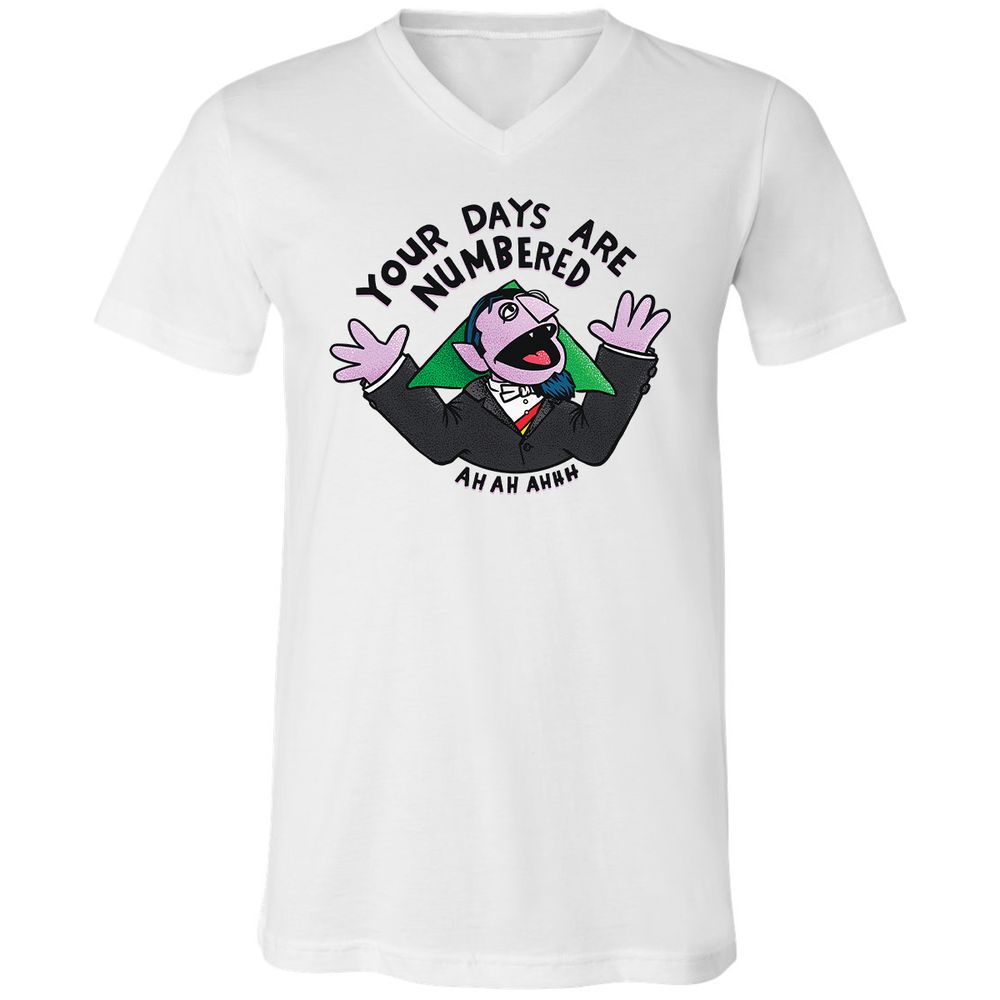 Unisex V-Neck T-Shirt - GC3J2AXV - White - 1