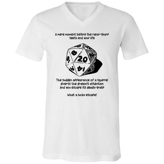 Unisex V-Neck T-Shirt - P1WHDFJJ - White - 1