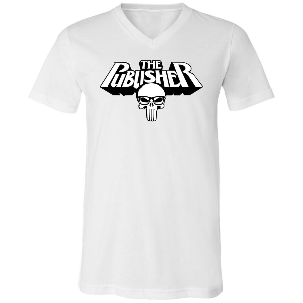 Unisex V-Neck T-Shirt - X8WSQTFE - White - 1