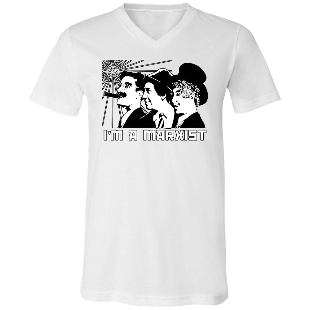 Unisex V-Neck T-Shirt - J9LPN5CU - White - 1