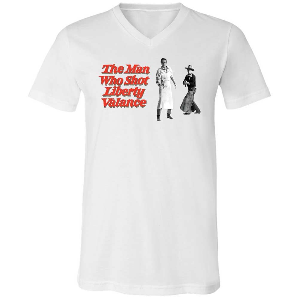 Unisex V-Neck T-Shirt - ZPTVDD4X - White - 1