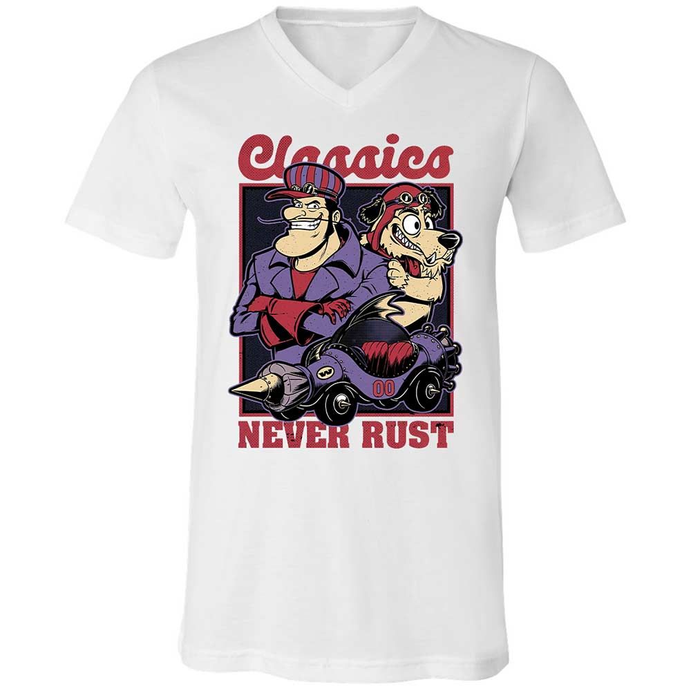 Unisex V-Neck T-Shirt - RBGTEHSV - White - 1