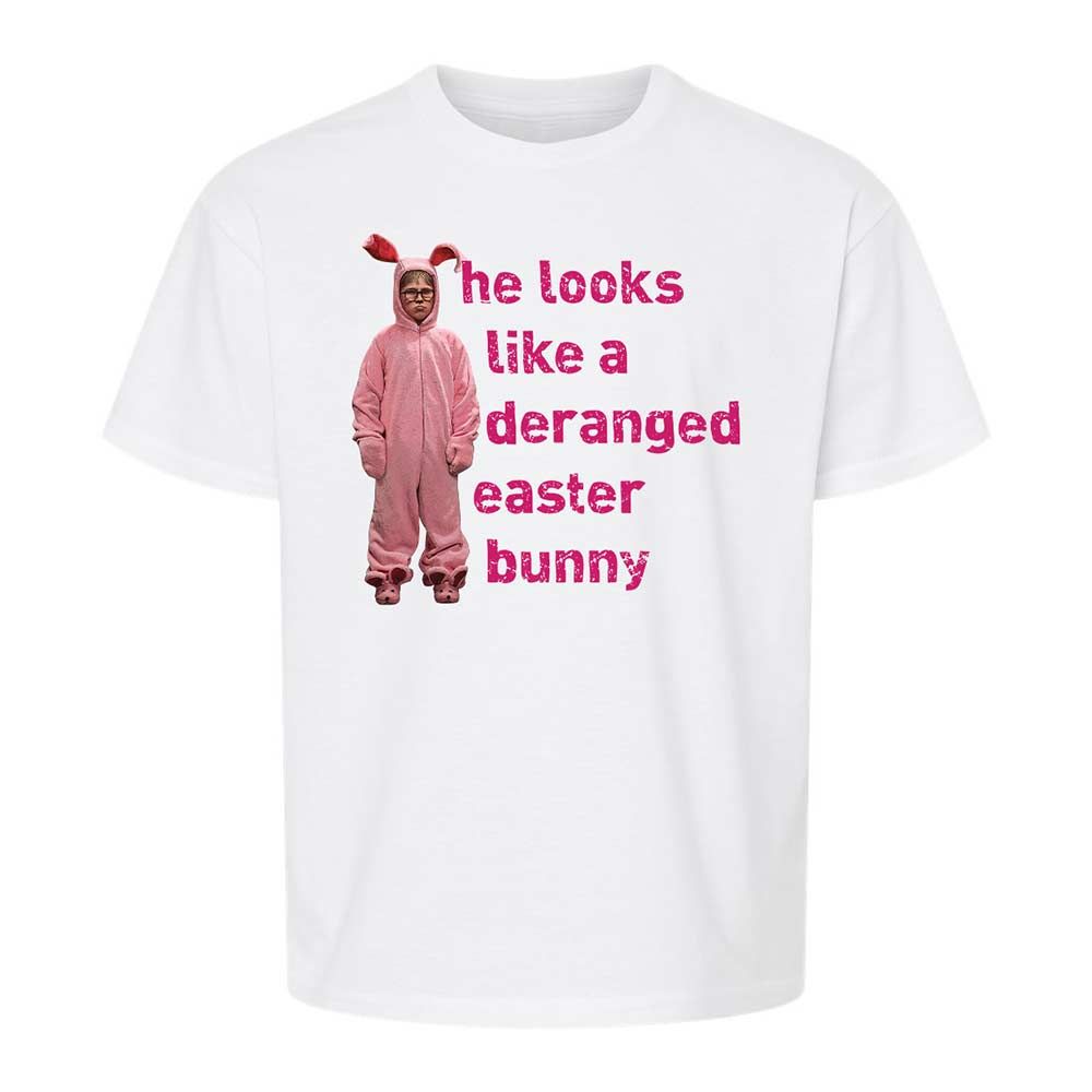 He Looks Like a Deranged Easter Bunny - White - 1