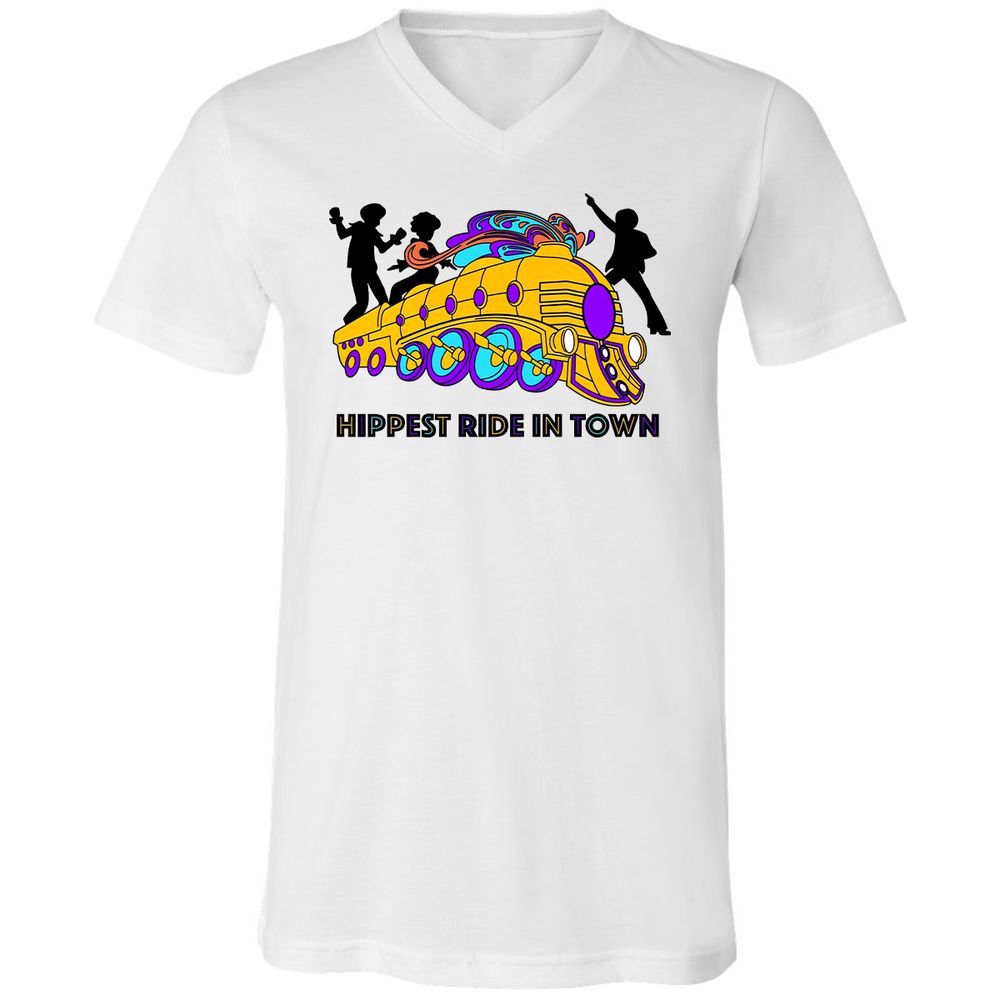 Unisex V-Neck T-Shirt - 1S7VDVJG - White - 1