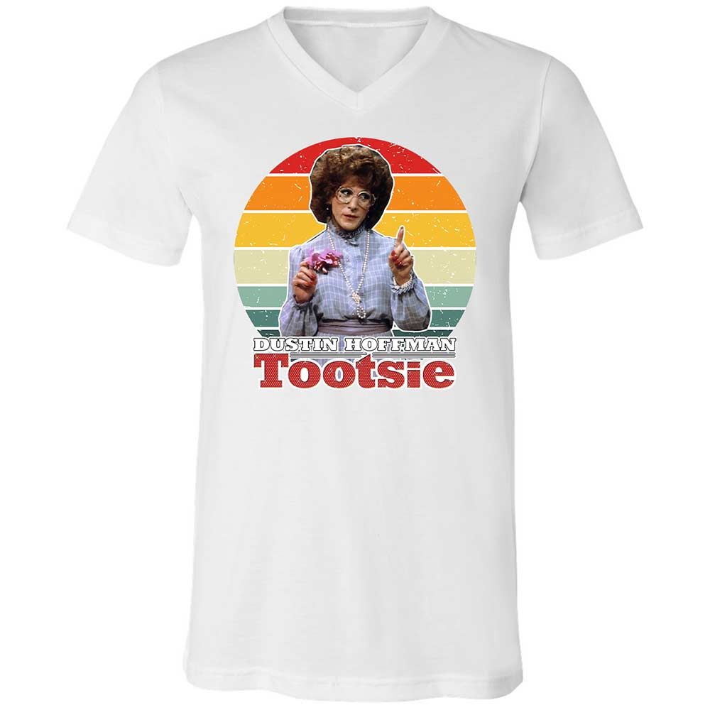Unisex V-Neck T-Shirt - NCAGKSYR - White - 1