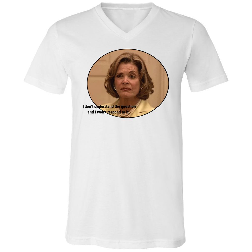 Unisex V-Neck T-Shirt - ZPYPUV49 - White - 1