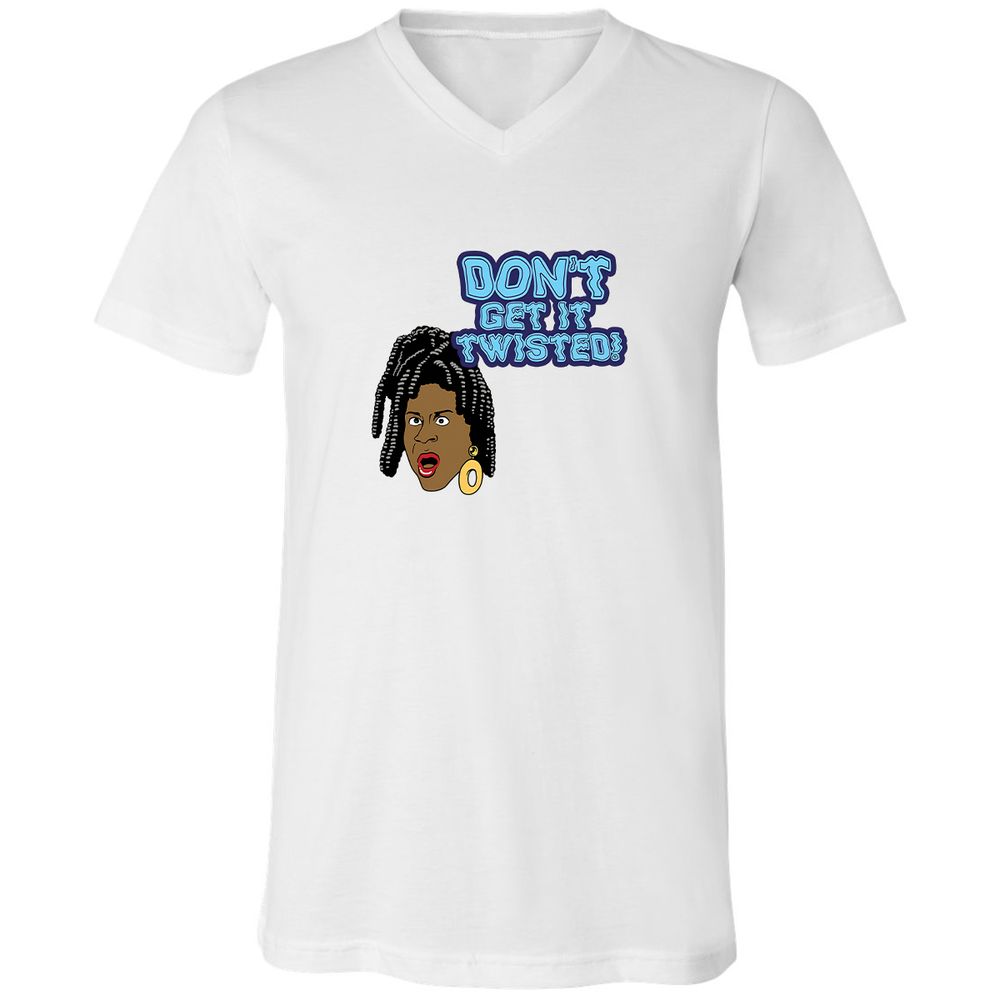 Unisex V-Neck T-Shirt - VMEH94UD - White - 1