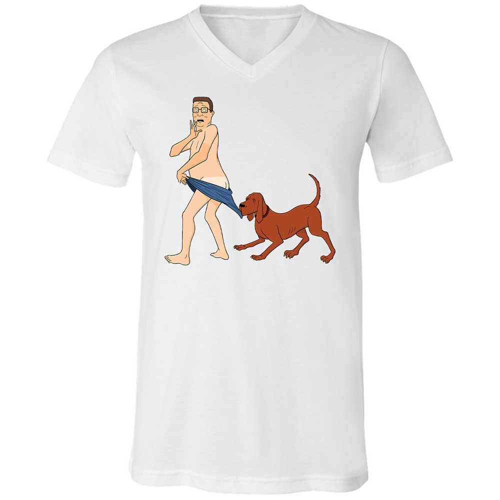 Unisex V-Neck T-Shirt - 4M2FP7QQ - White - 1