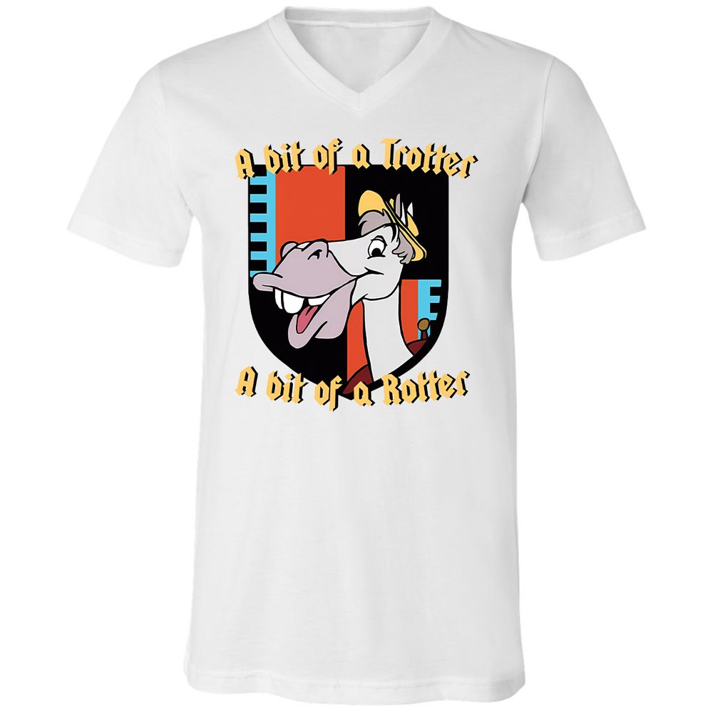 Unisex V-Neck T-Shirt - KXTFAN3J - White - 1