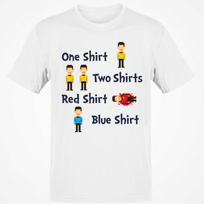Red Shirt, Blue Shirt - White - 1