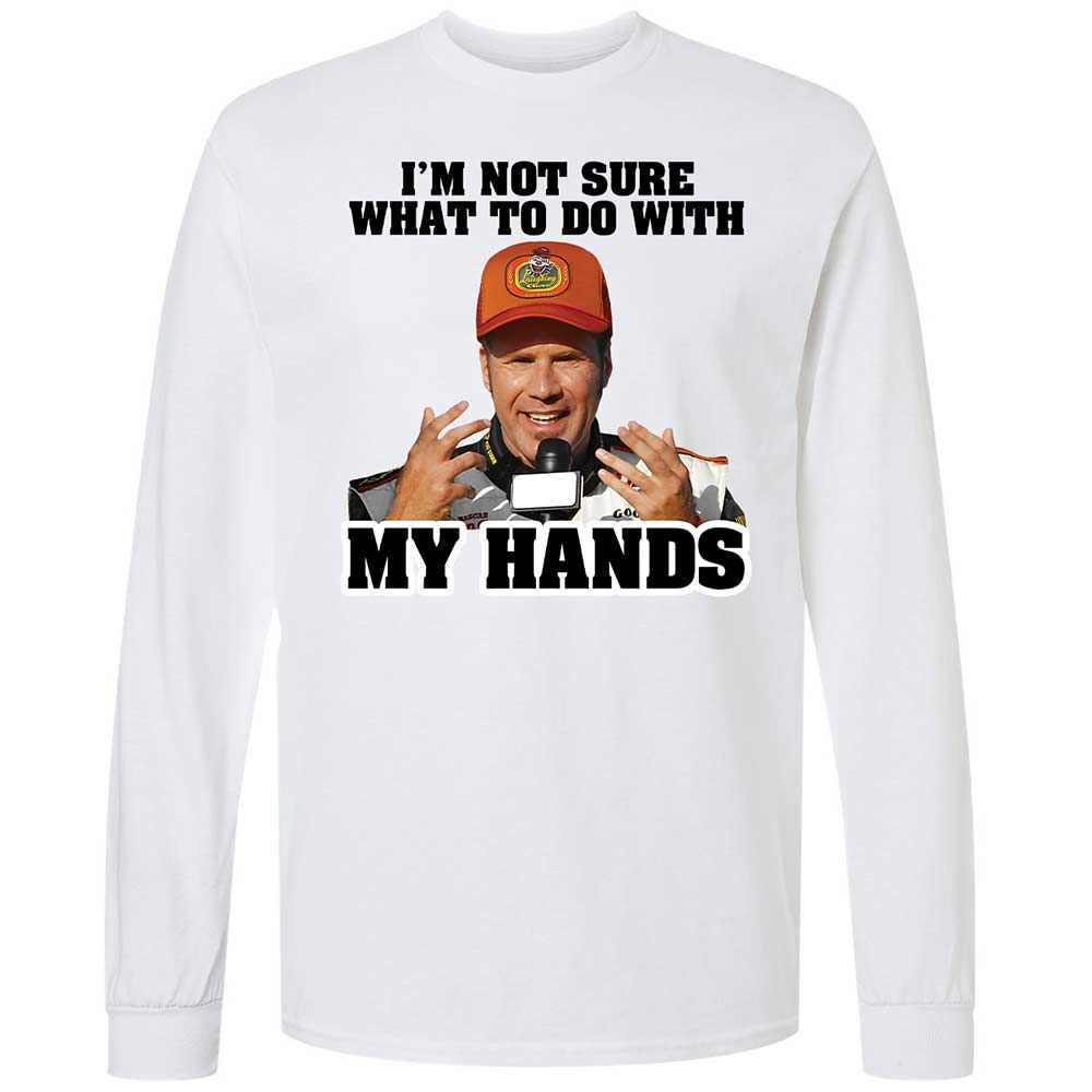 I'm Not Sure What To Do With My Hands - White - 1