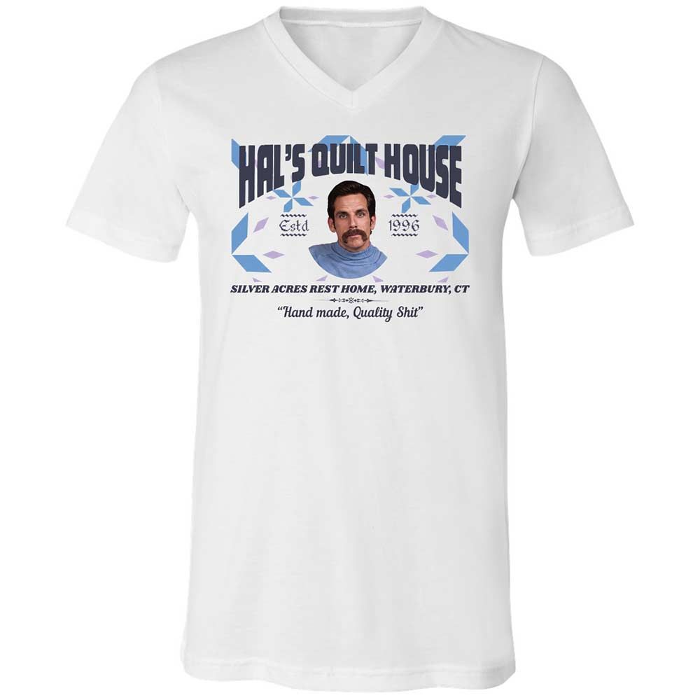 Unisex V-Neck T-Shirt - 36S9GH1R - White - 1