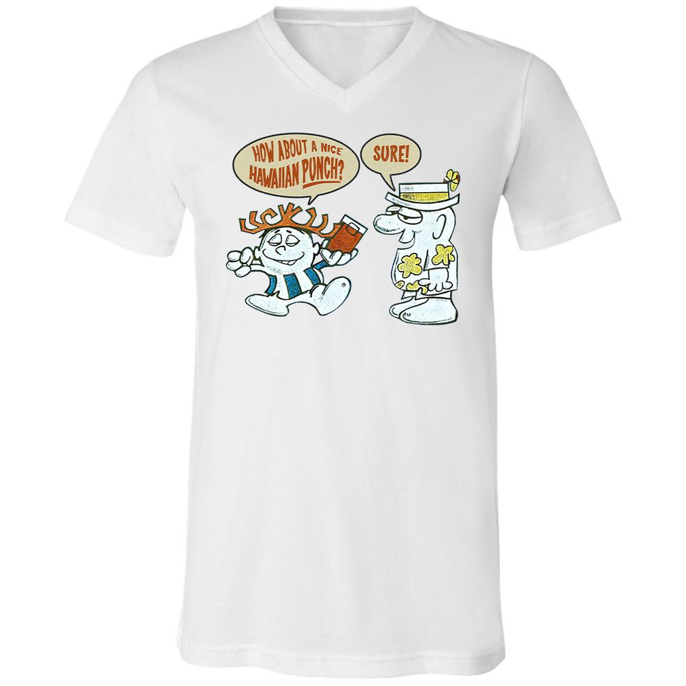 Unisex V-Neck T-Shirt - 1EMZ4HRK - White - 1
