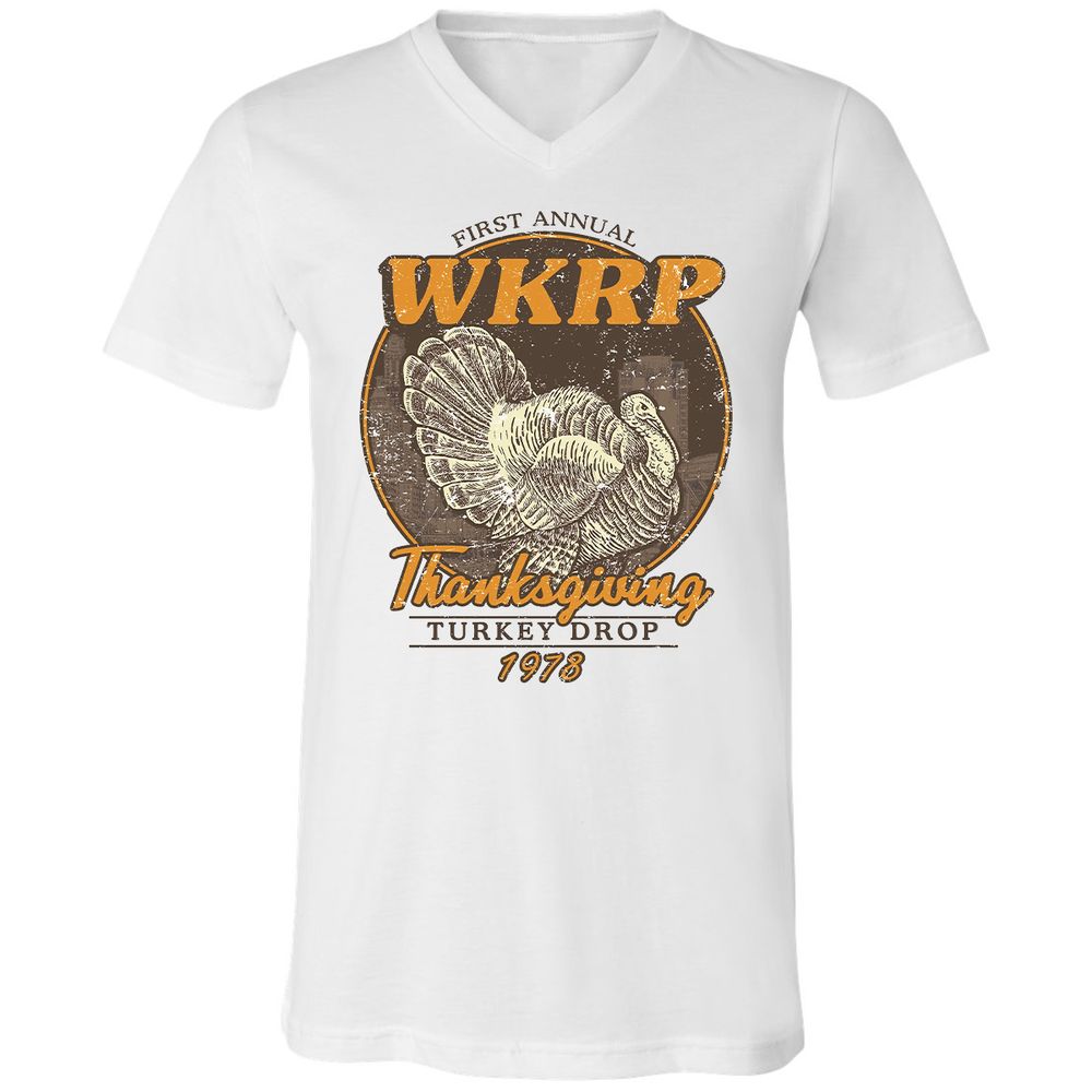 WKRP Turkey Drop - White - 1