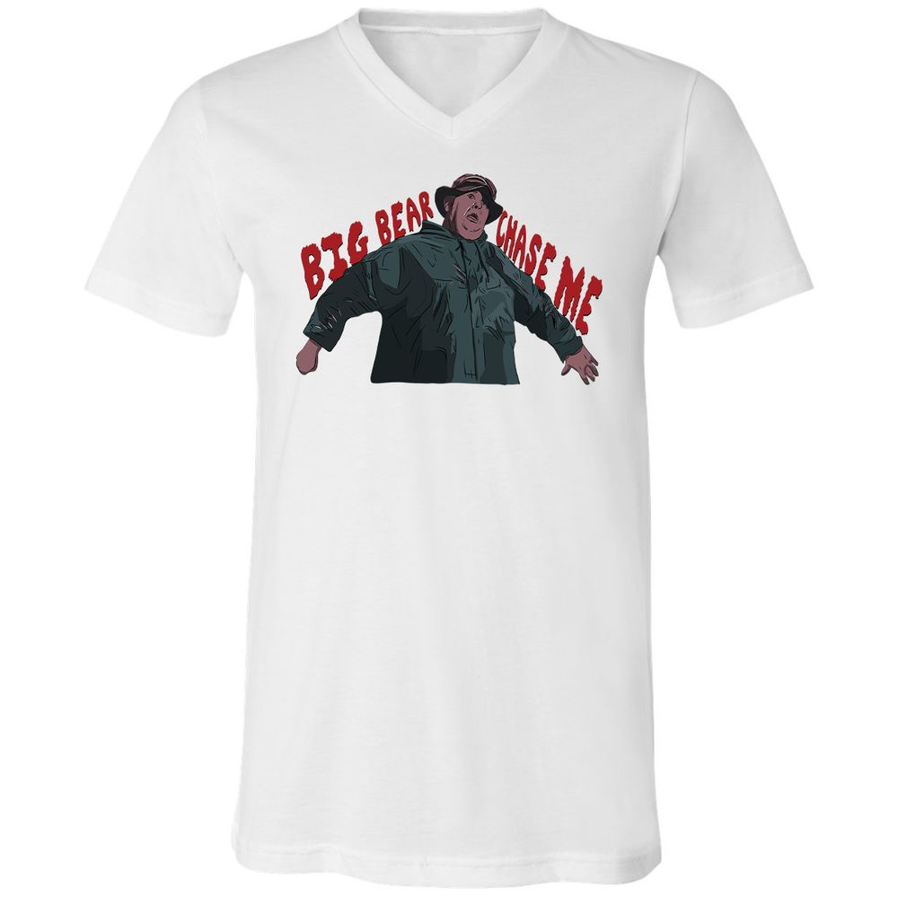 Unisex V-Neck T-Shirt - KVU79UR3 - White - 1