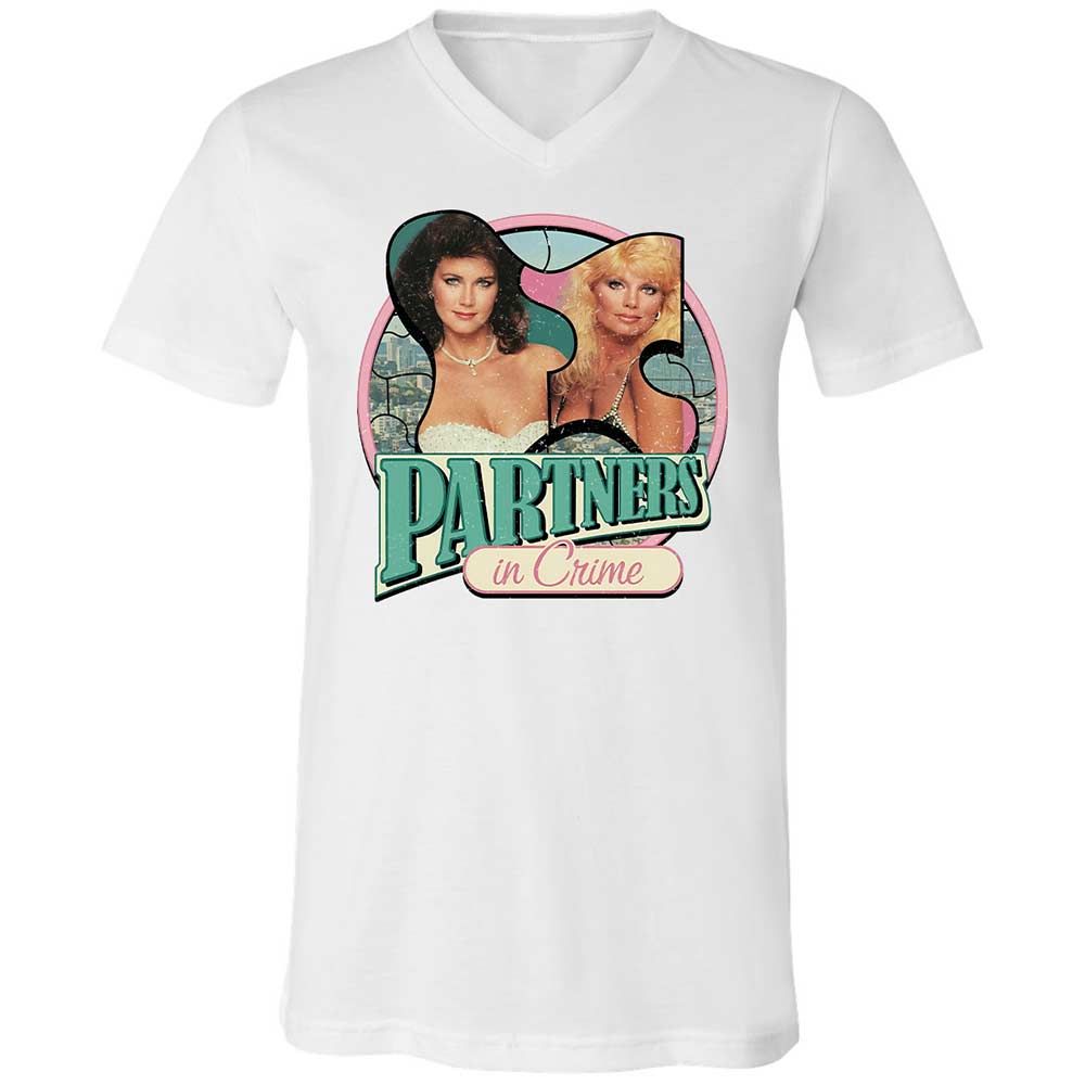 Unisex V-Neck T-Shirt - WBL6W3FH - White - 1