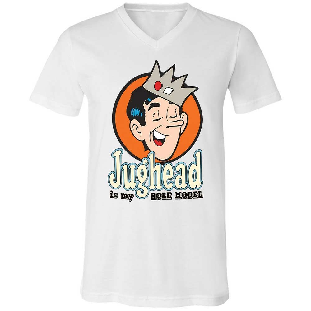 Unisex V-Neck T-Shirt - EJKURKUM - White - 1