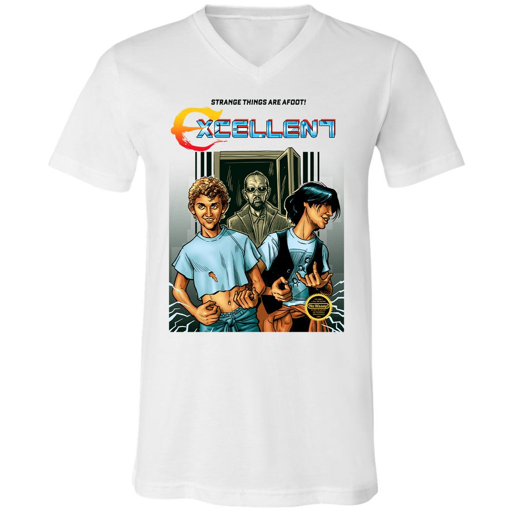 Unisex V-Neck T-Shirt - CN2T6CY1 - White - 1