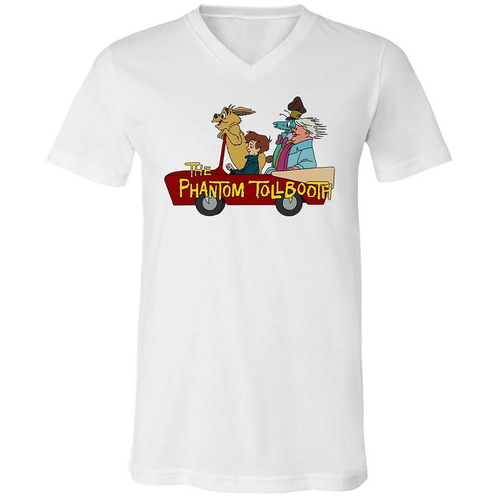 Unisex V-Neck T-Shirt - BRPMXCQW - White - 1