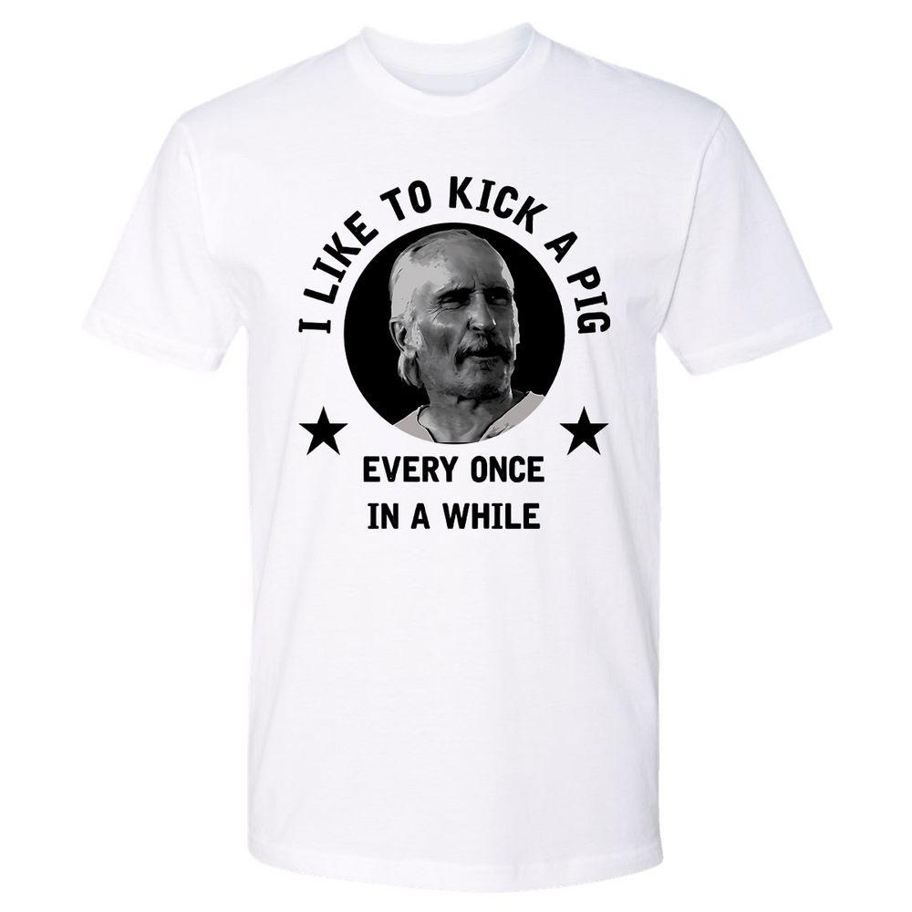 I like to kick a pig - White - 1