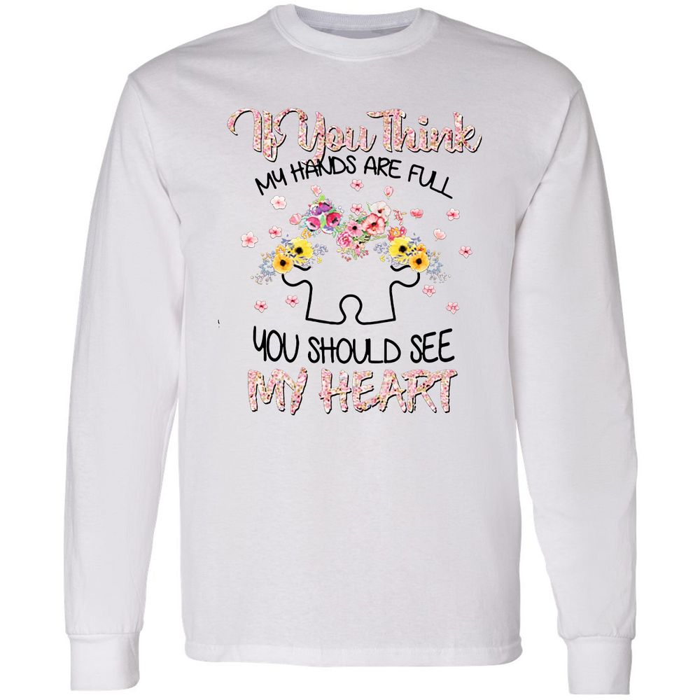 Long Sleeve T-Shirt - Q9BWWUS4 - White - 1