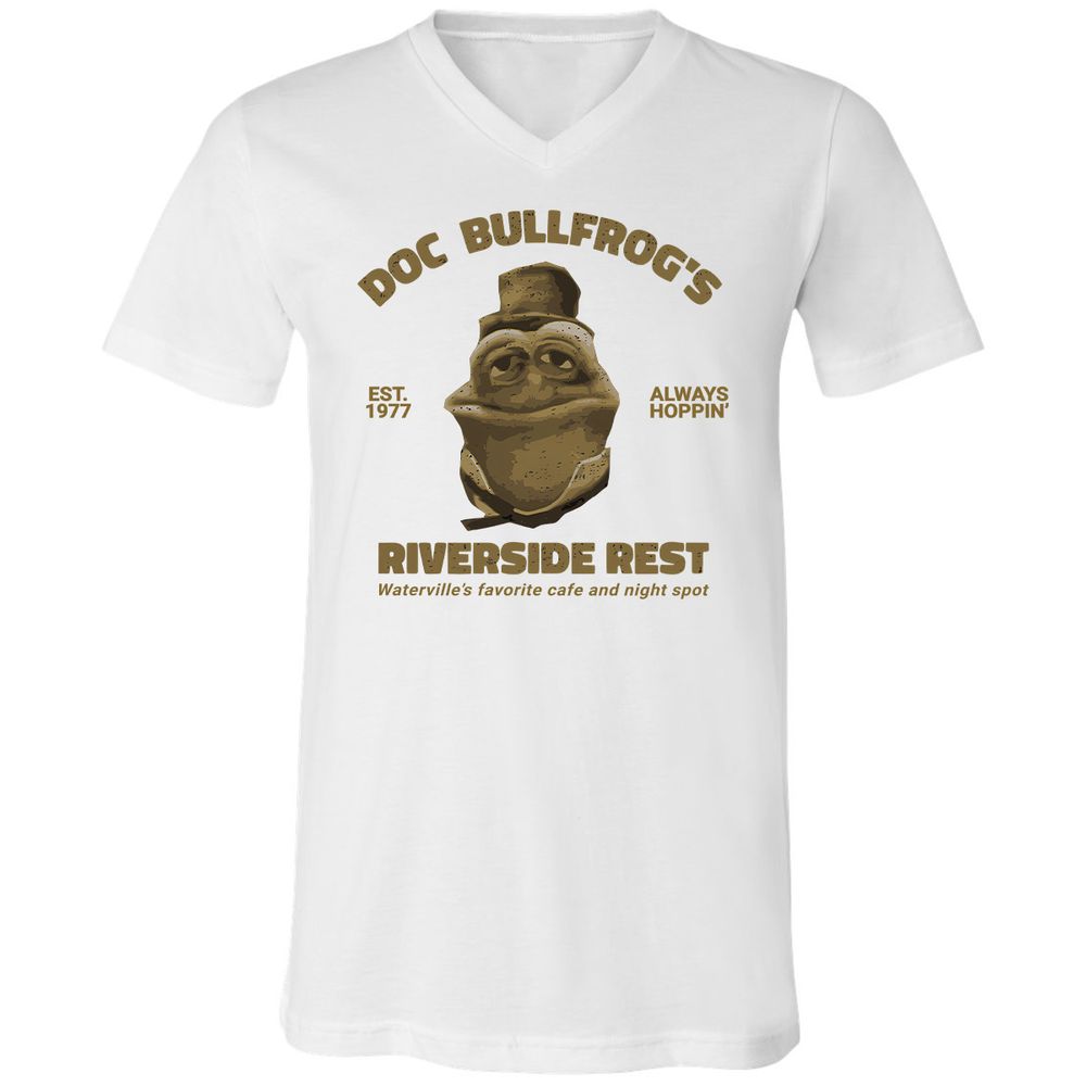 Unisex V-Neck T-Shirt - 62Q6EF5P - White - 1