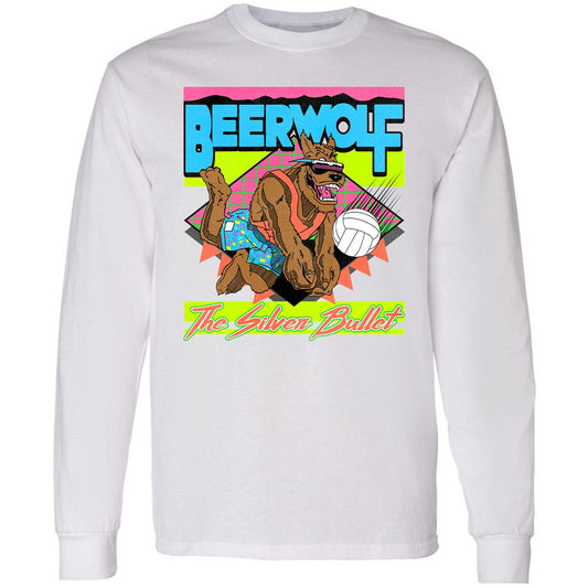 Retro Beach Wolf - White - 1