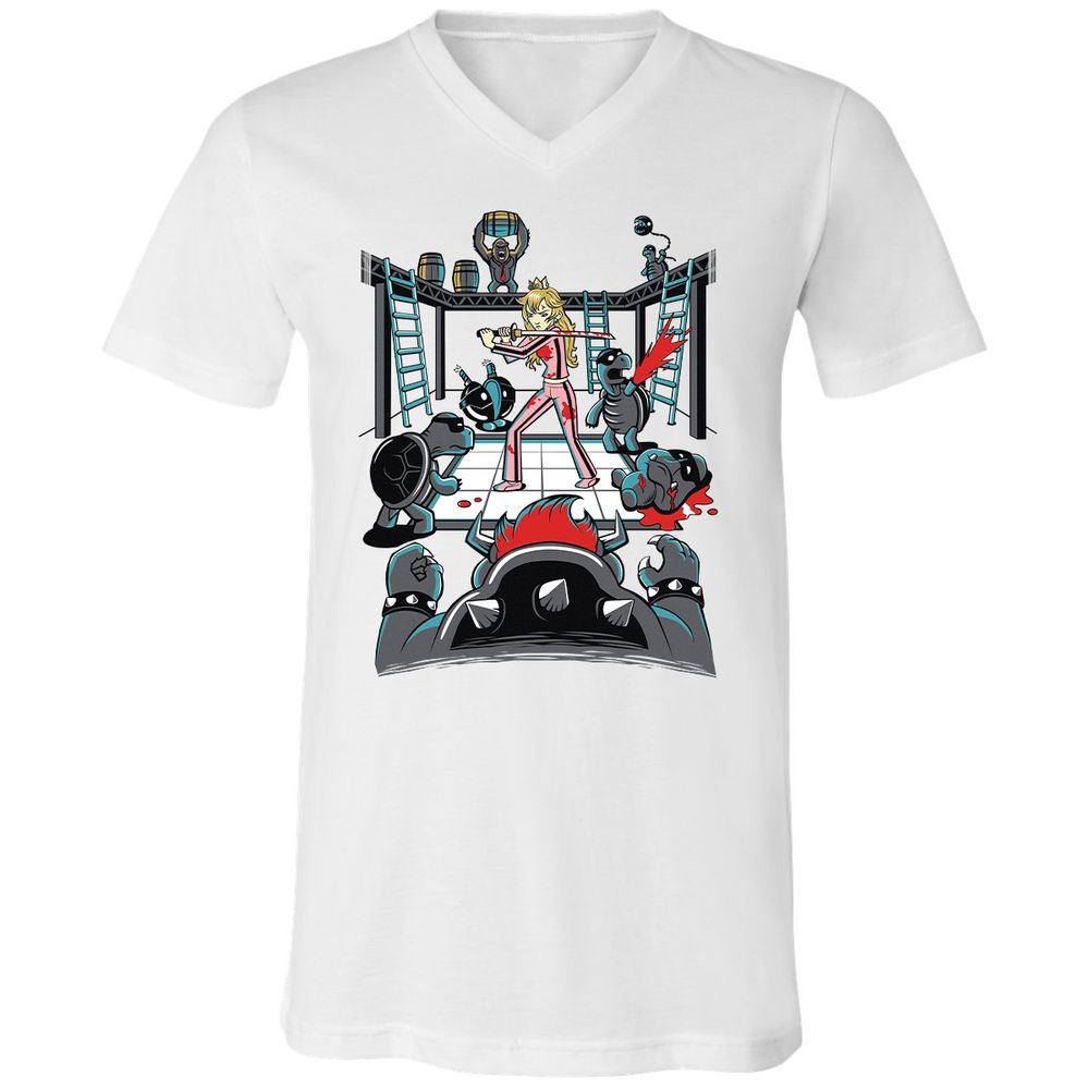 Unisex V-Neck T-Shirt - WM8U2SKJ - White - 1