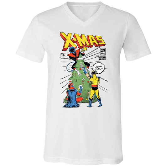 Unisex V-Neck T-Shirt - GPH86VN2 - White - 1