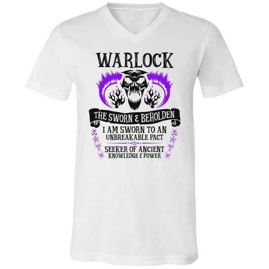 Unisex V-Neck T-Shirt - NPCEW7XV - White - 1