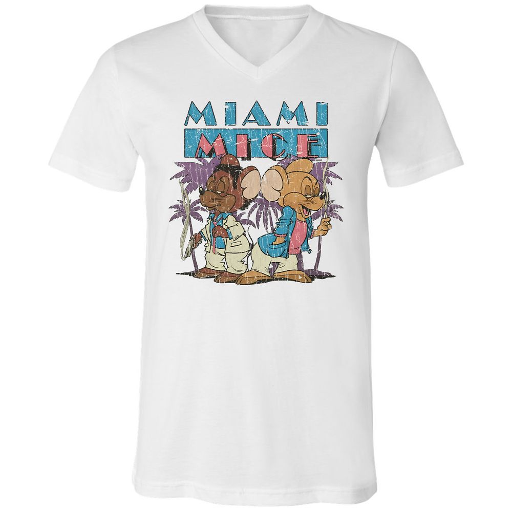 Unisex V-Neck T-Shirt - A83S47WY - White - 1