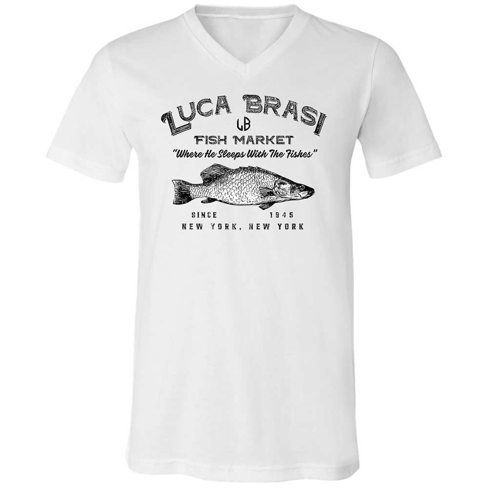 Unisex V-Neck T-Shirt - BWE1PJFW - White - 1