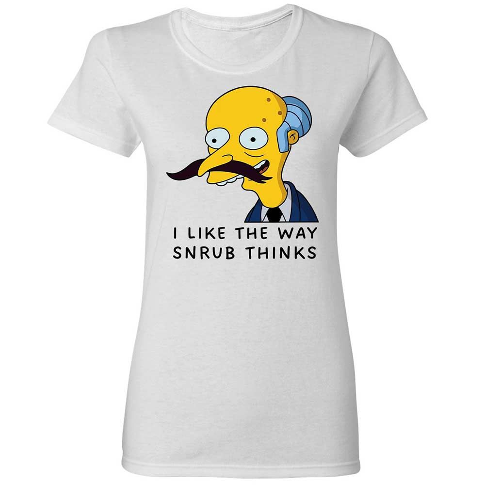 I Like the Way Snrub Thinks - White - 1