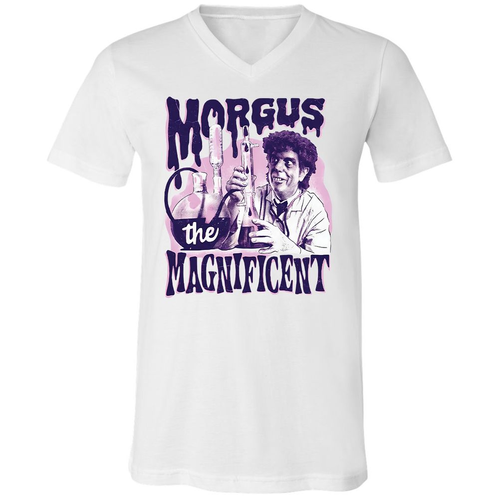 Unisex V-Neck T-Shirt - LPNAFFMB - White - 1