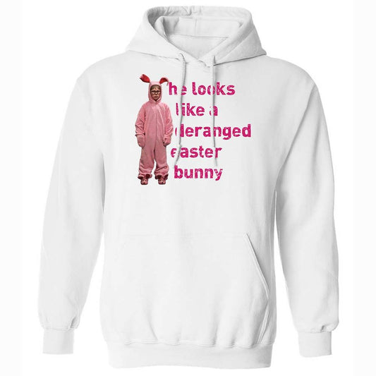 He Looks Like a Deranged Easter Bunny - White - 1