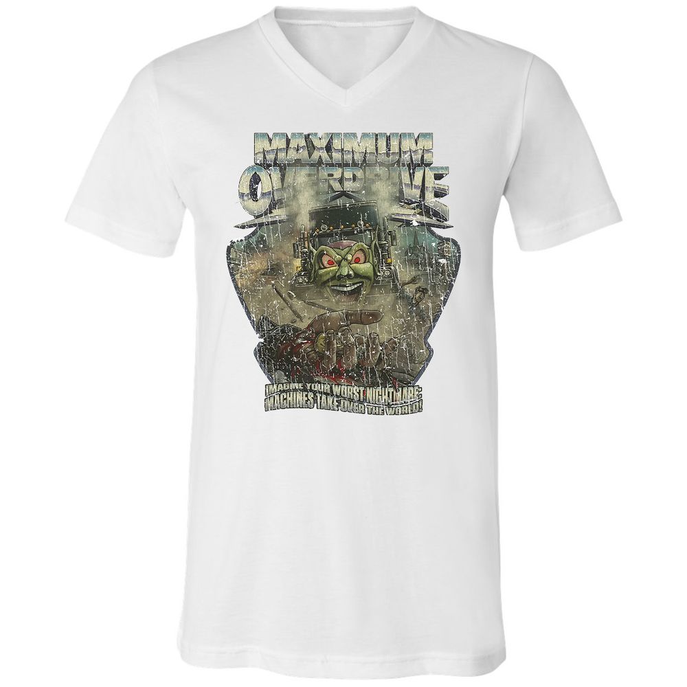 Unisex V-Neck T-Shirt - GEXNWCLX - White - 1