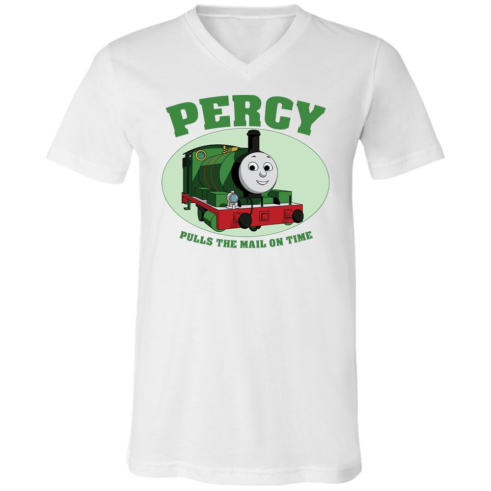 Unisex V-Neck T-Shirt - W9Q8D4HG - White - 1