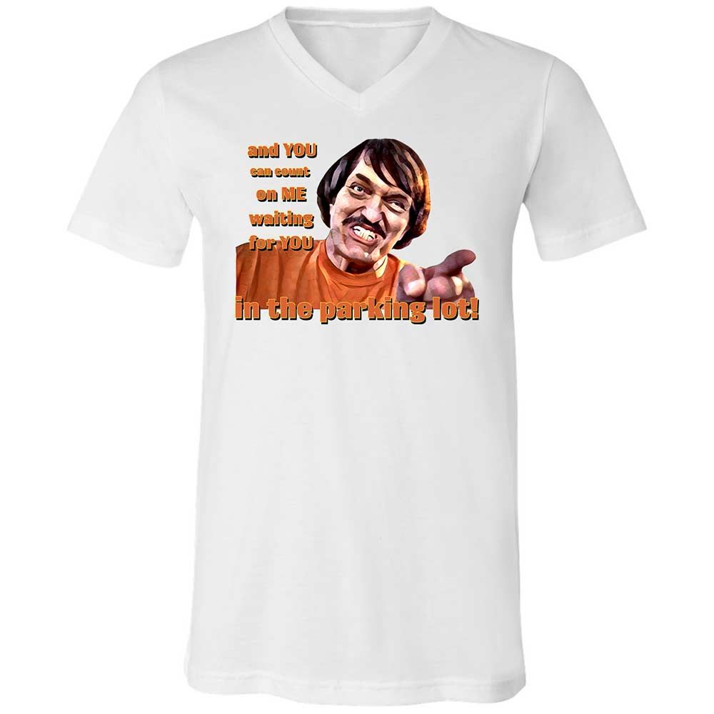 Unisex V-Neck T-Shirt - LZ1FNZML - White - 1