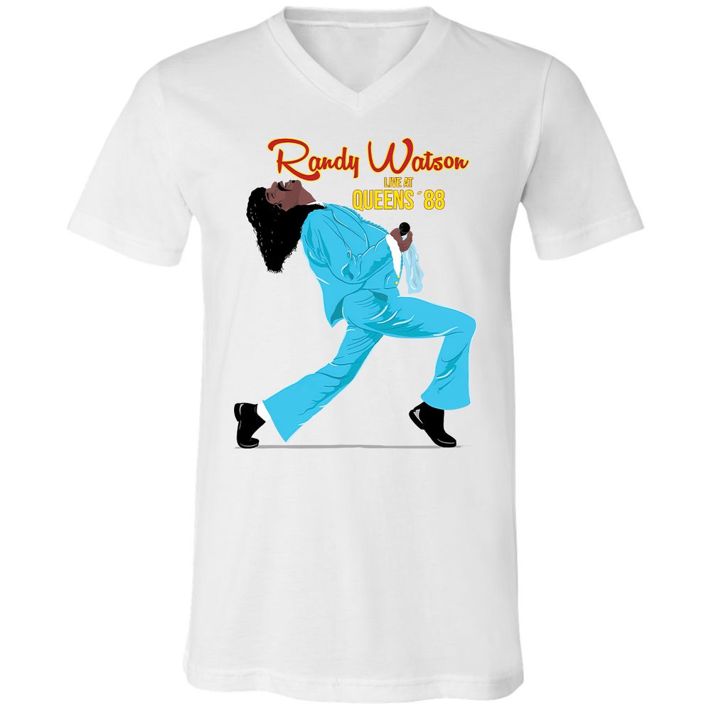 Unisex V-Neck T-Shirt - H32T7AGP - White - 1