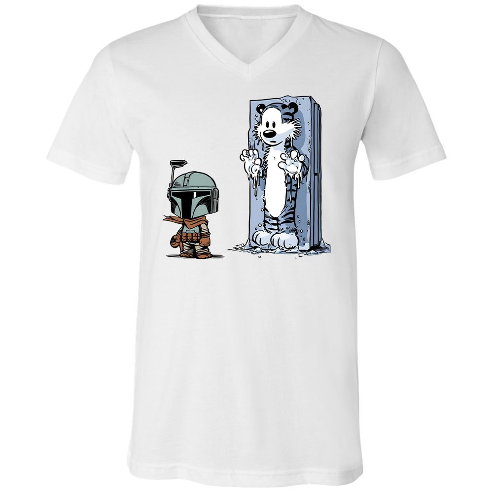 Unisex V-Neck T-Shirt - JN7RCT4G - White - 1