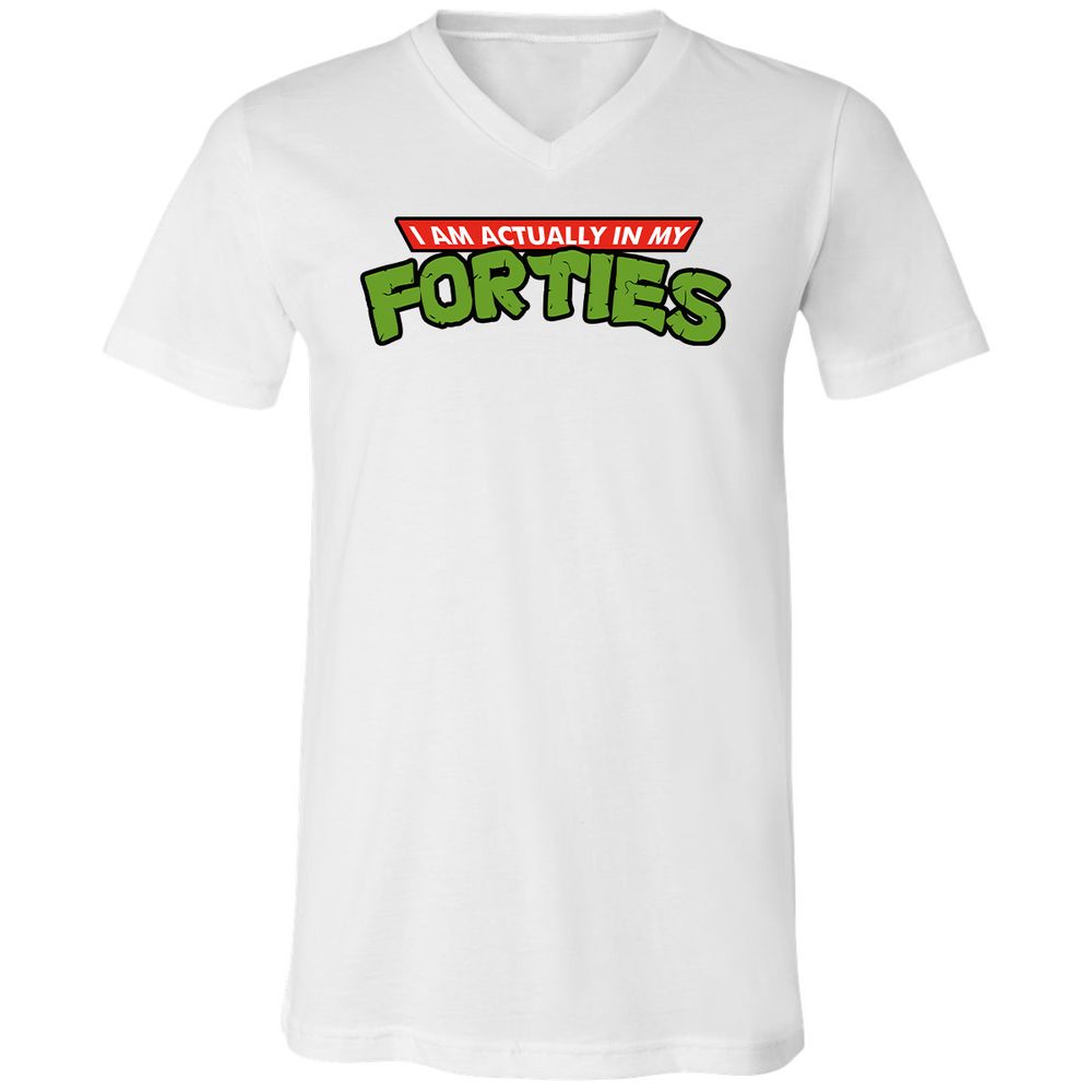 Unisex V-Neck T-Shirt - MULA675L - White - 1