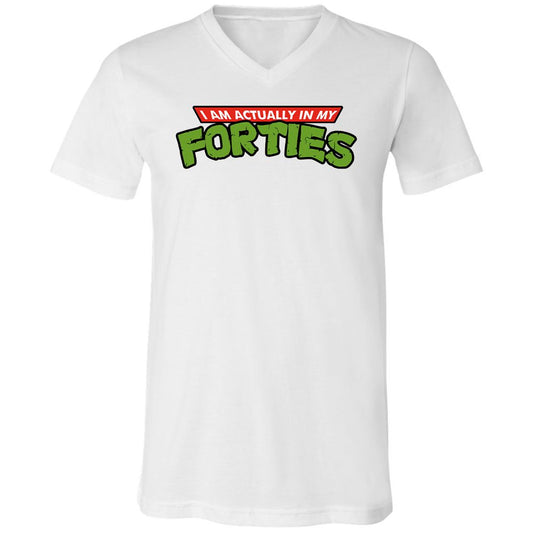 Unisex V-Neck T-Shirt - MULA675L - White - 1