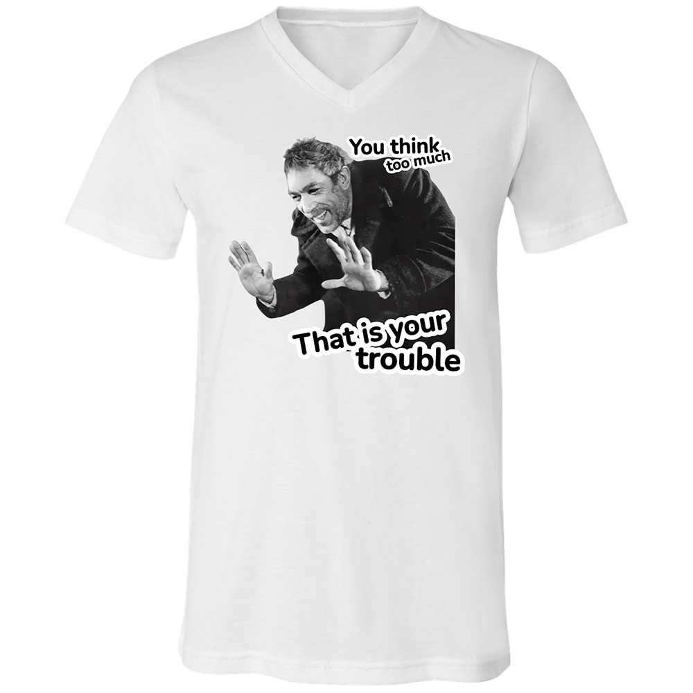 Unisex V-Neck T-Shirt - TC24ENTR - White - 1