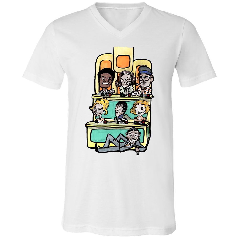 Unisex V-Neck T-Shirt - VU3S8K4U - White - 1