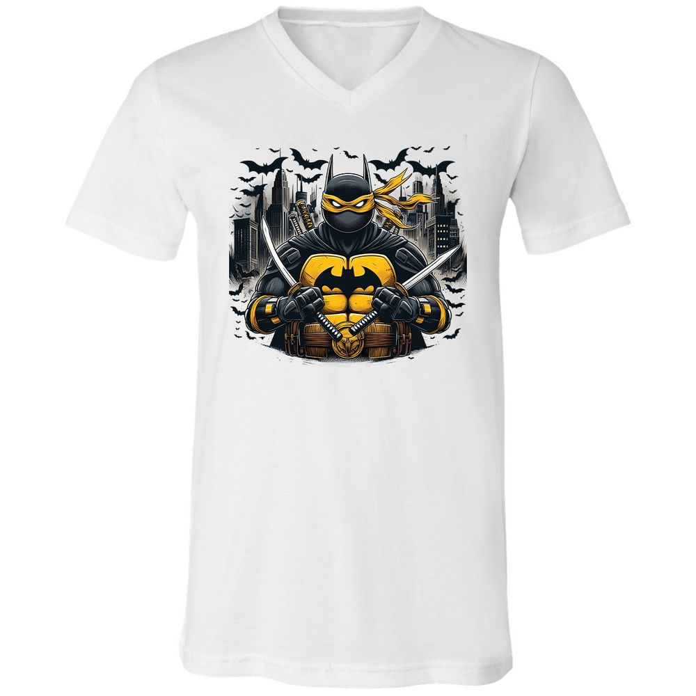 Unisex V-Neck T-Shirt - LCWCBDNJ - White - 1