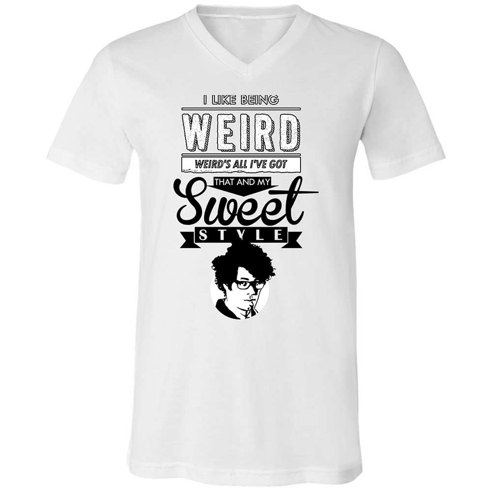 Unisex V-Neck T-Shirt - NK175HMJ - White - 1